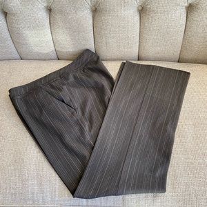 Bob Mackie pinstriped gray slacks